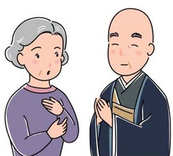 寺院に訃報連絡をする