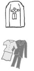 副葬品、ペットの骨、衣類